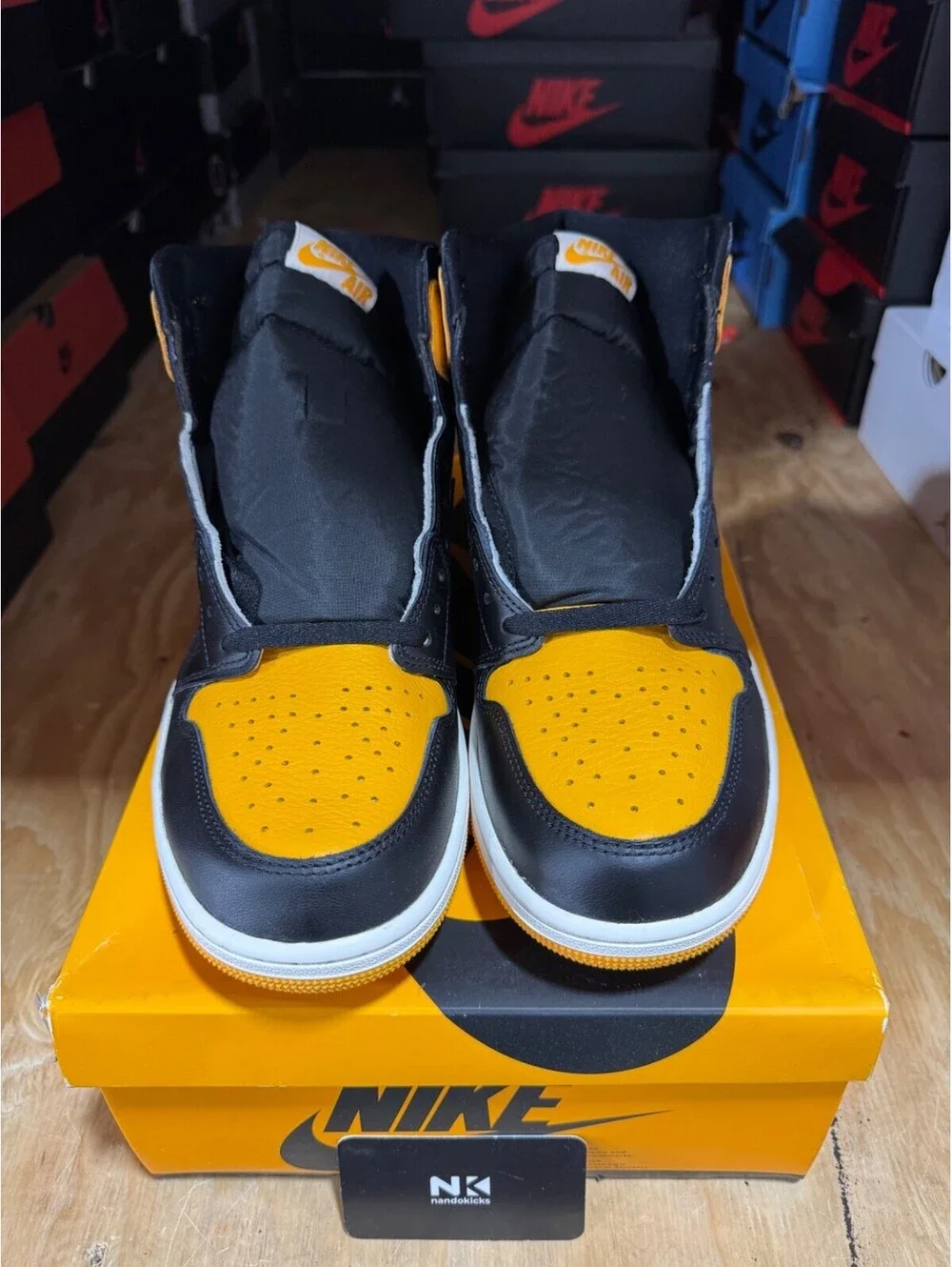 Air Jordan 1 Retro High OG 'Yellow Toe' 555088-711 BRAND NEW MENS SIZE 13